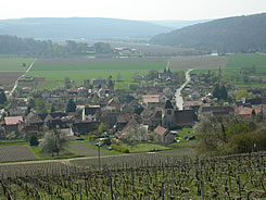 Valle de la Marne depuis les vignes au-dessus de Bonneil